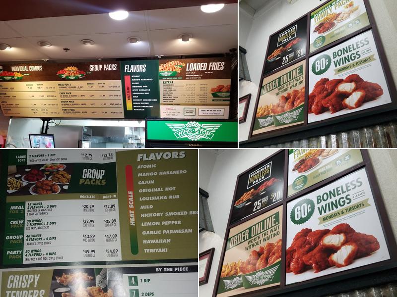 Wingstop Menu