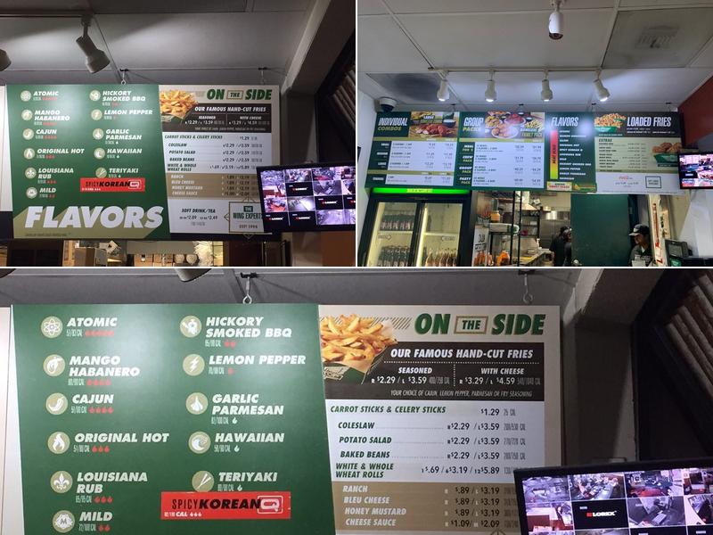 Wingstop Menu