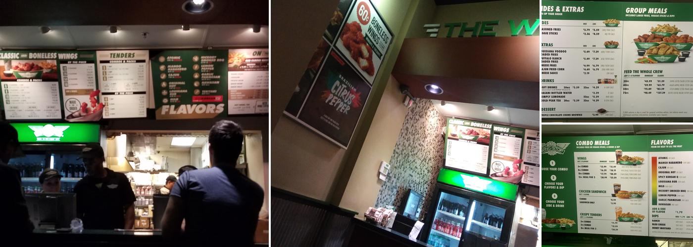 Wingstop Menu