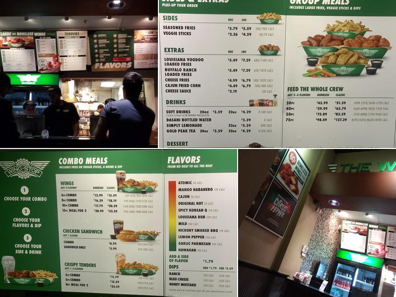 Wingstop Menu