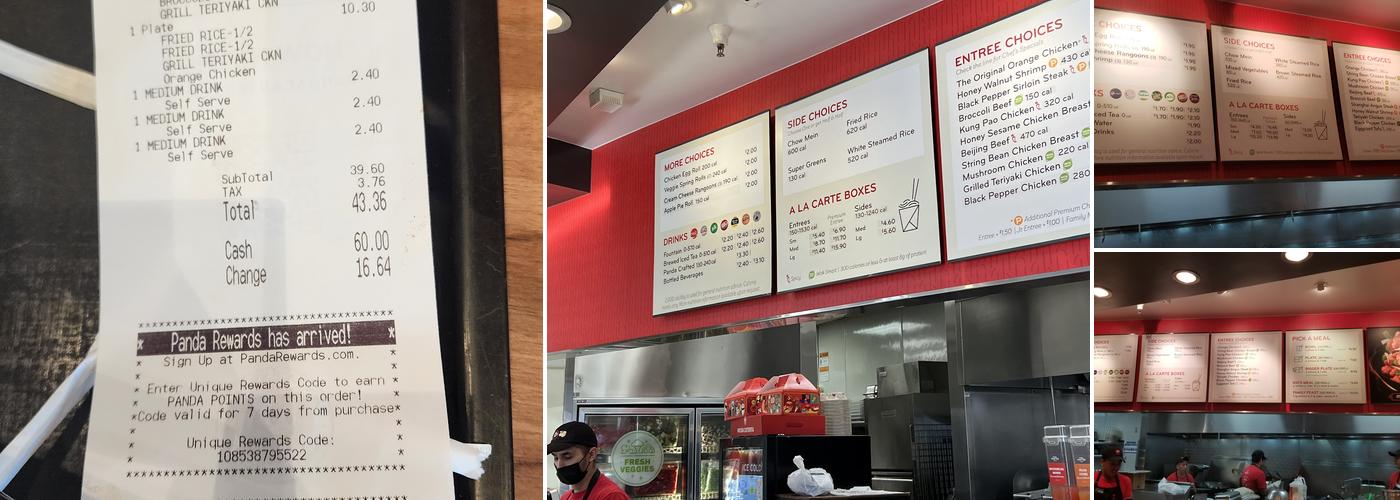 Panda Express Menu