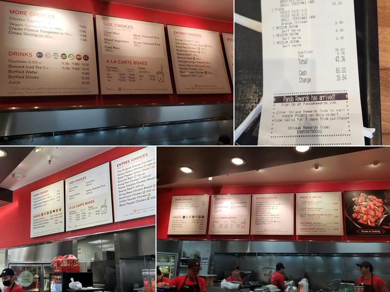 Panda Express Menu