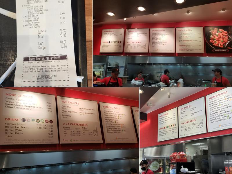Panda Express Menu