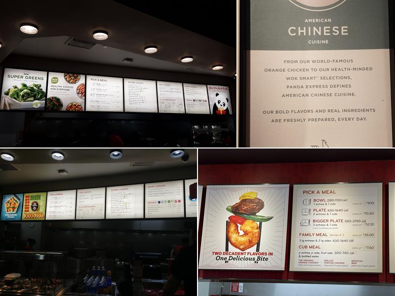 Panda Express Menu