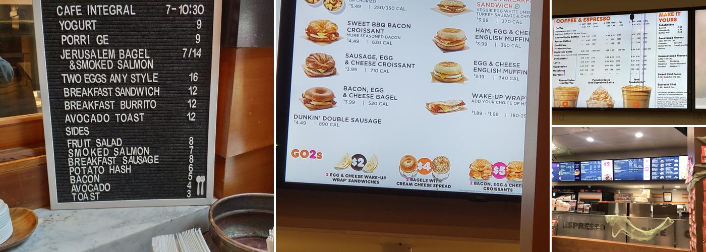 Dunkin' Menu
