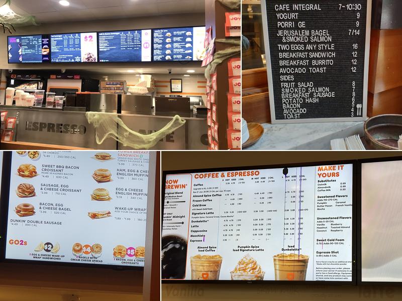 Dunkin' Menu