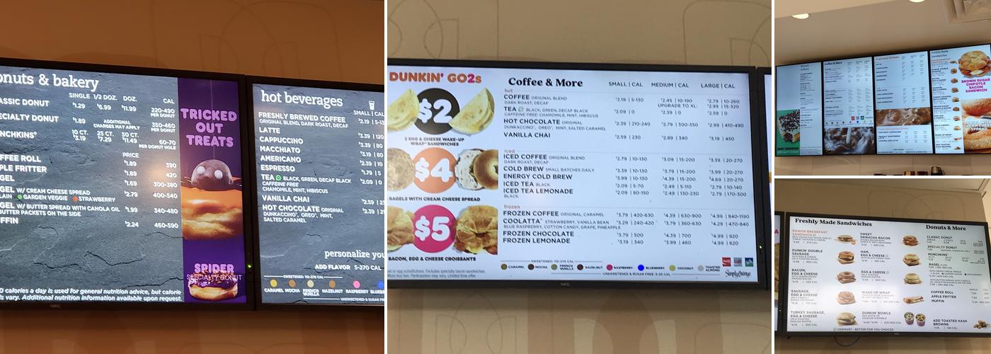 Dunkin' Menu
