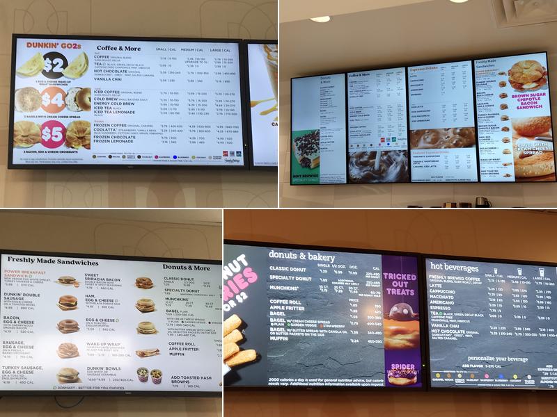Dunkin' Menu