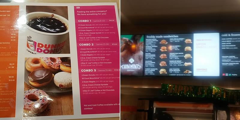 Dunkin' Menu