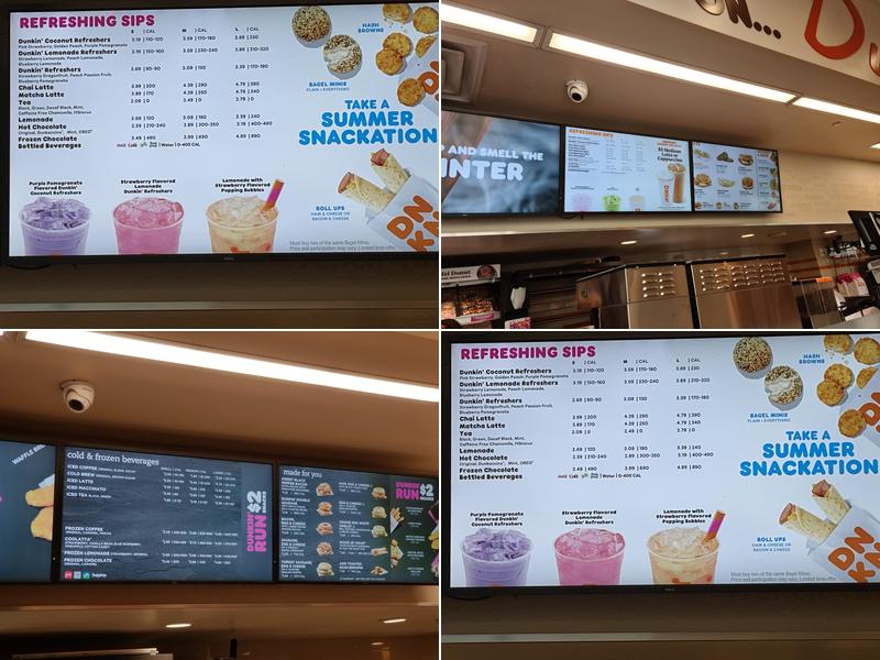 Dunkin' Menu