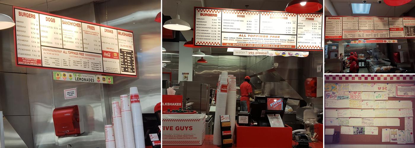 Five Guys Menu