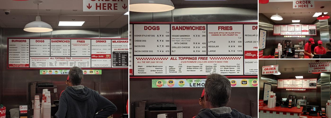 Five Guys Menu