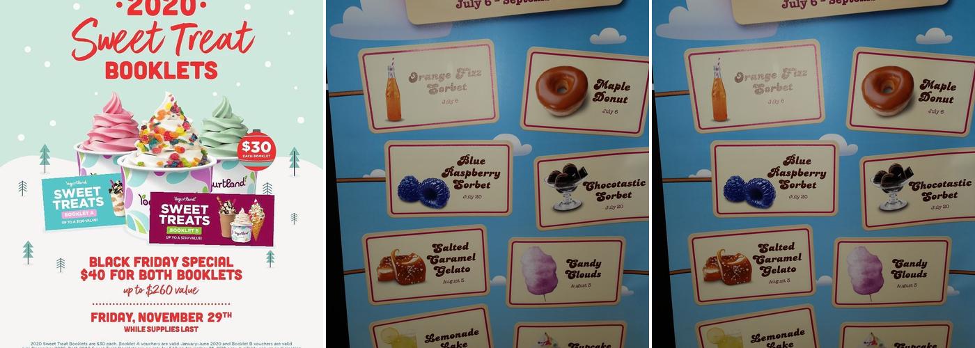 Yogurtland Midtown Menu