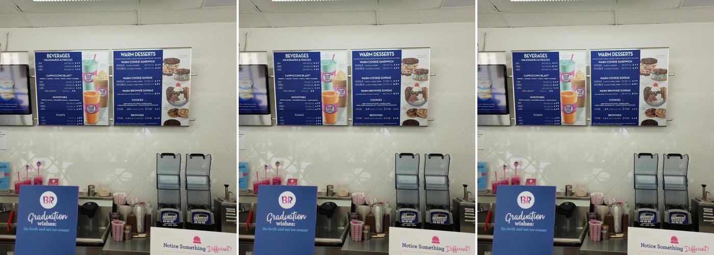 Baskin-Robbins Menu