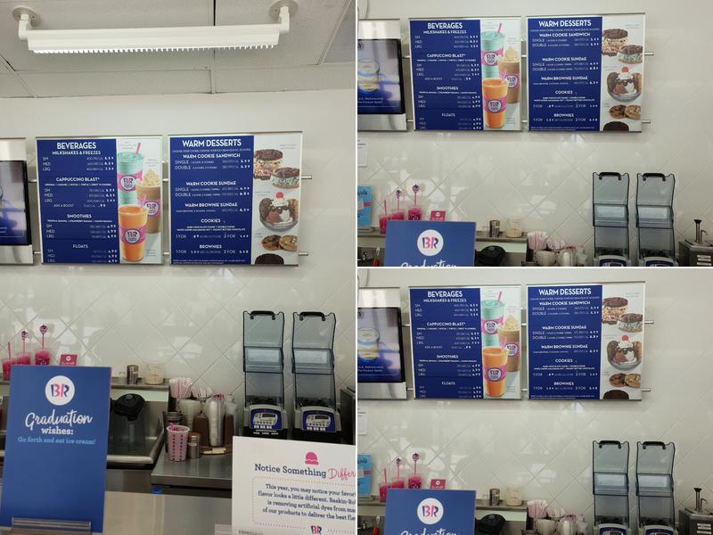 Baskin-Robbins Menu