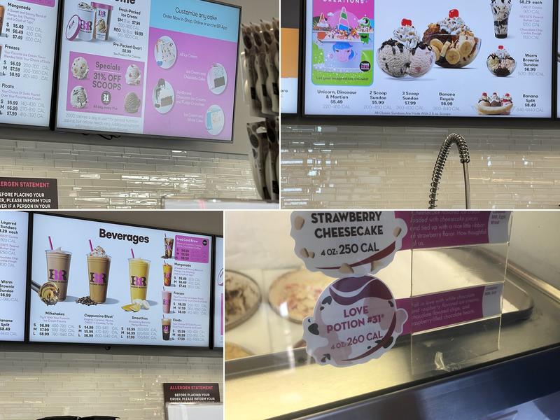 Baskin-Robbins Menu