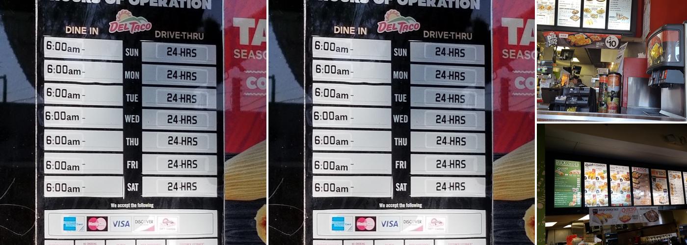 Del Taco Menu