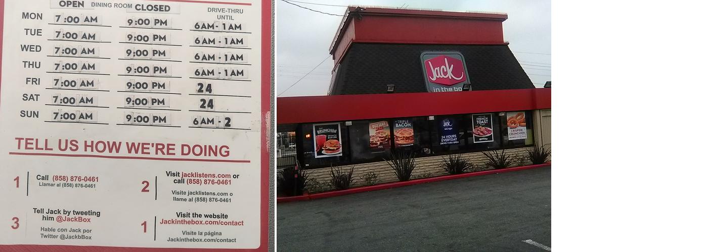 Jack In The Box Menu