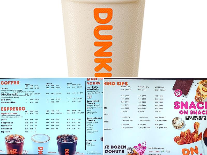 Dunkin' Menu