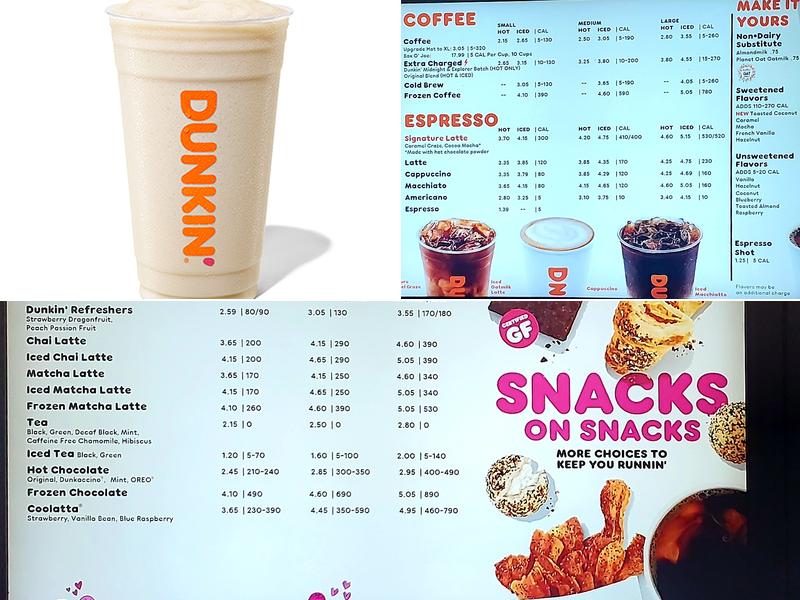 Dunkin' Menu