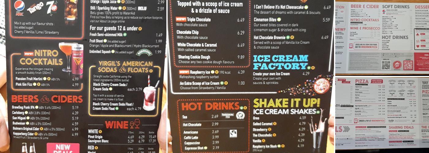 Pizza Hut Restaurants Menu