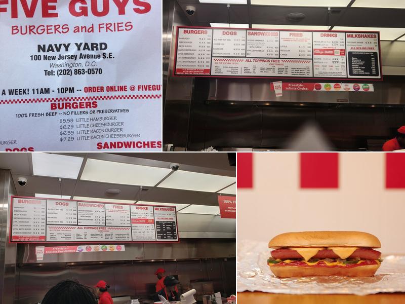 Five Guys Menu