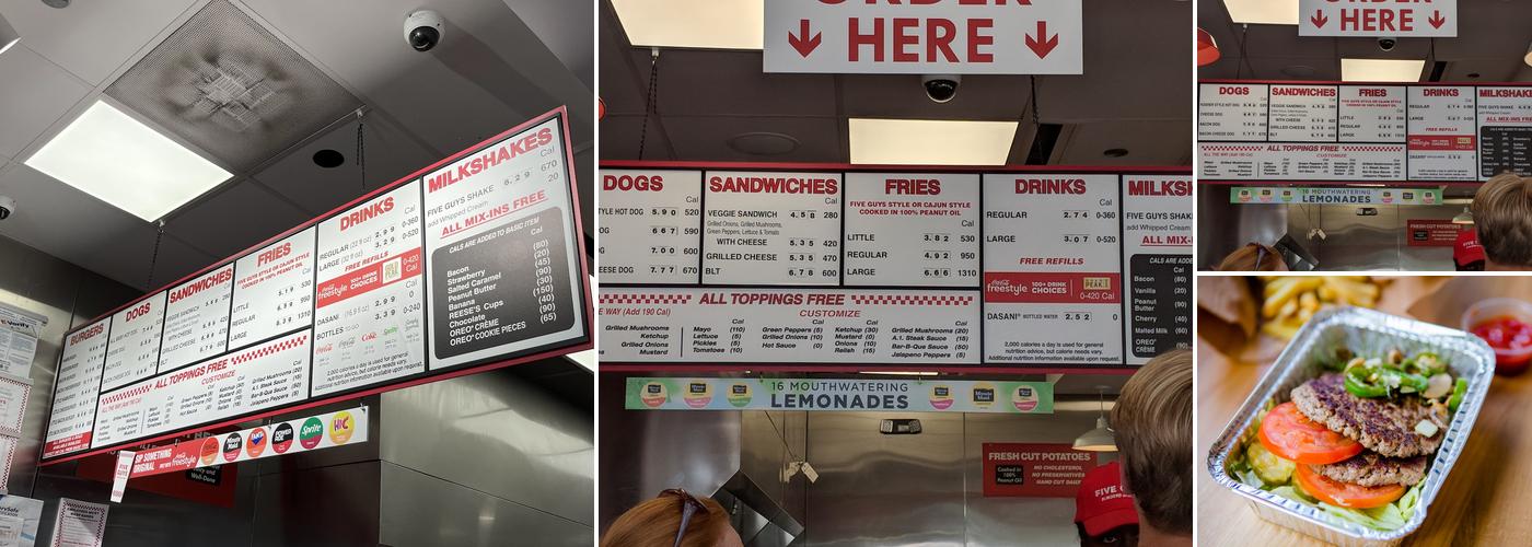 Five Guys Menu