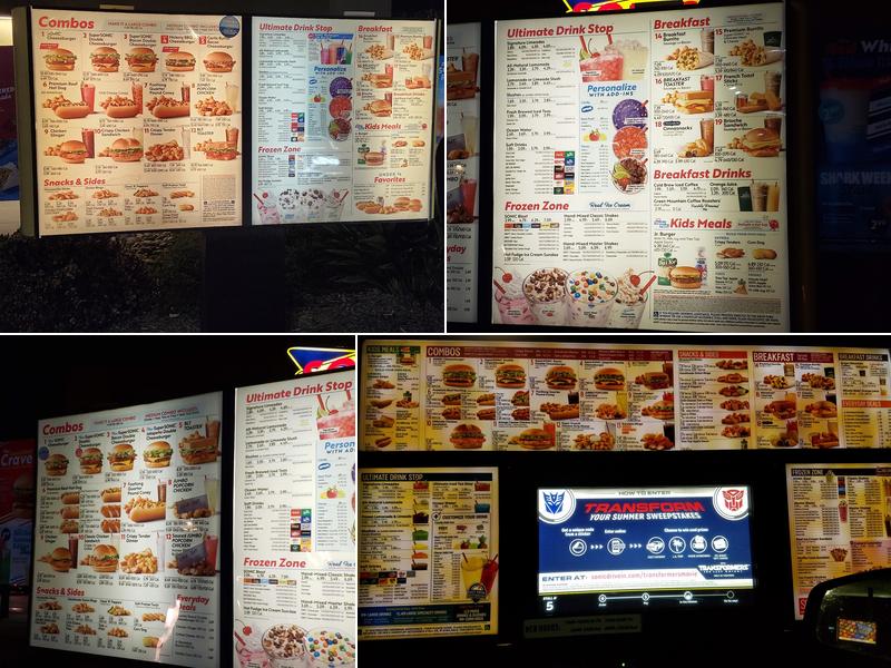 Sonic Drive-In Menu