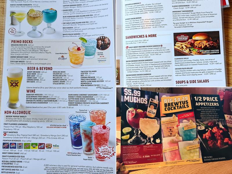 Applebee's Grill + Bar Menu