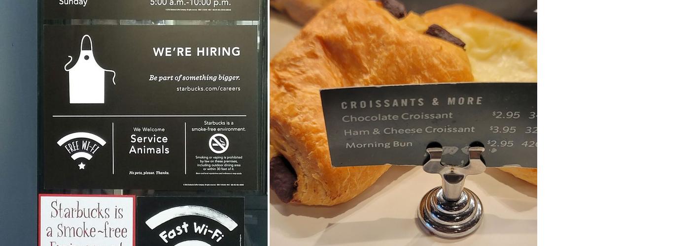 Starbucks Coffee Company Menu