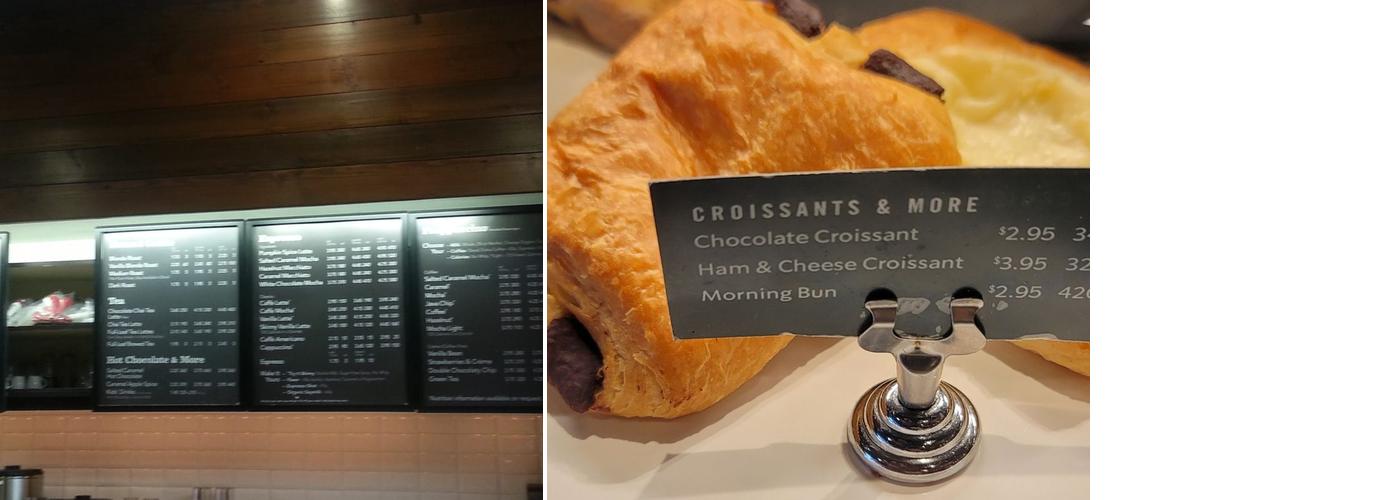Starbucks Coffee Company Menu