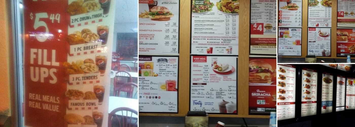 Wendy's Menu
