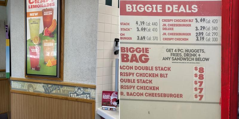Wendy's Menu