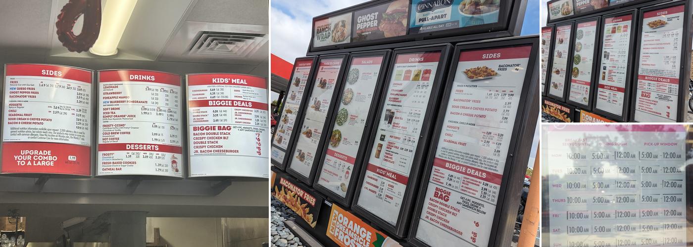 Wendy's Menu