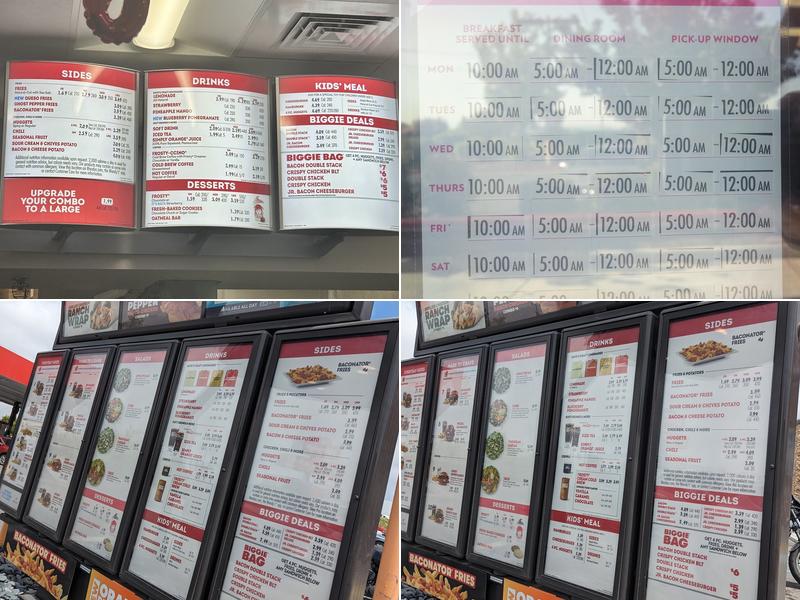 Wendy's Menu