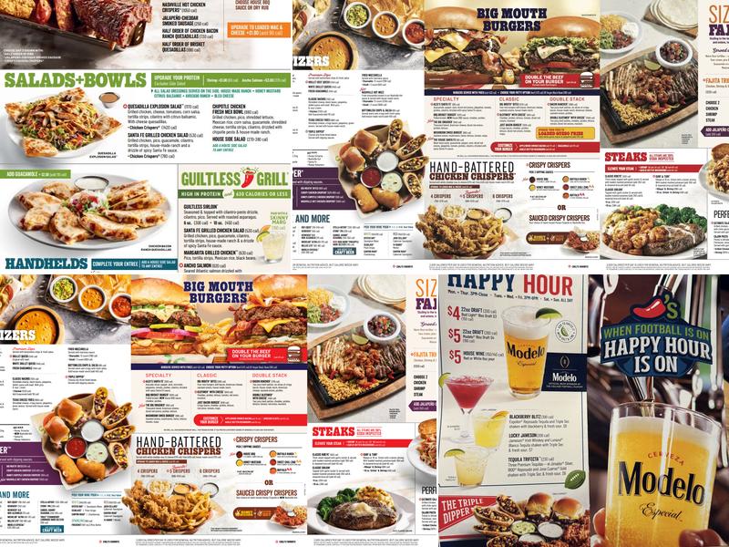 Chili's Grill & Bar Menu