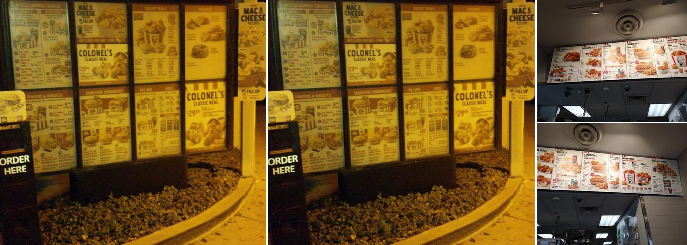 KFC Menu