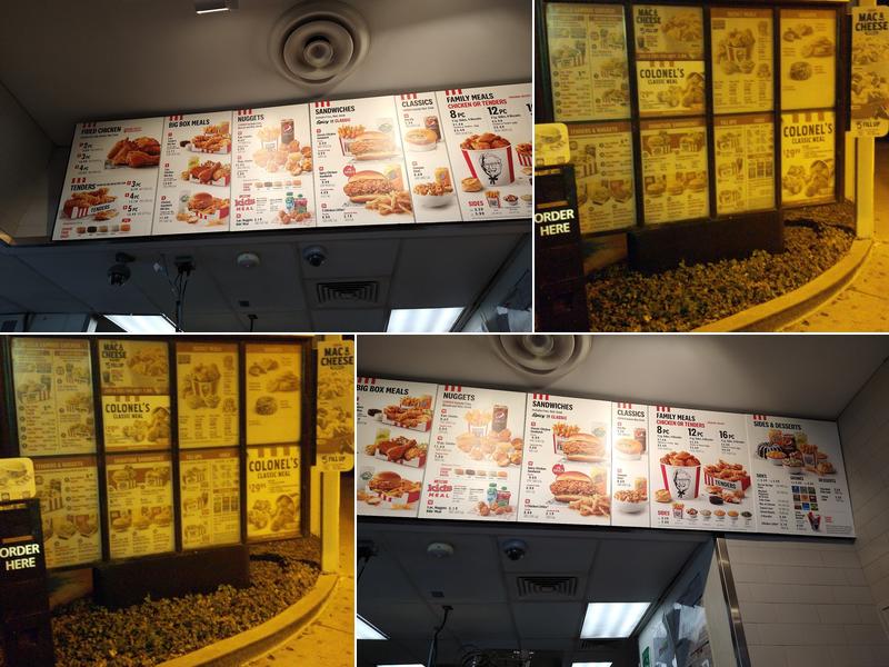 KFC Menu