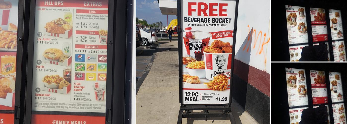 KFC Menu