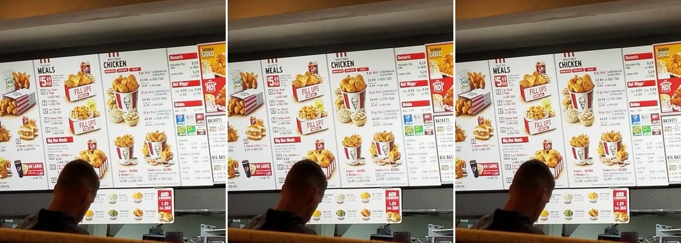 KFC Menu