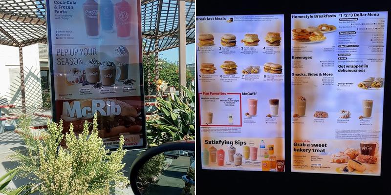 McDonald's Menu
