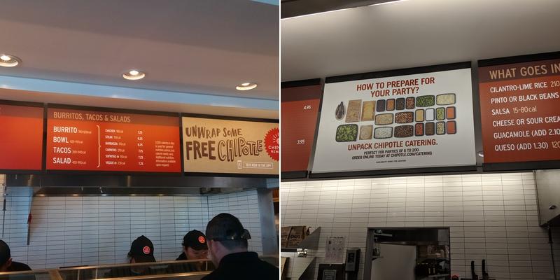 Chipotle Mexican Grill Menu