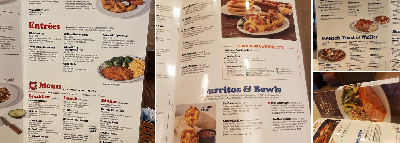 IHOP Menu