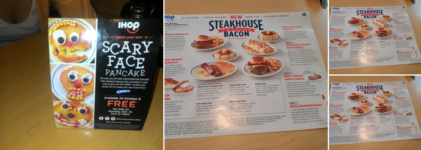 IHOP Menu