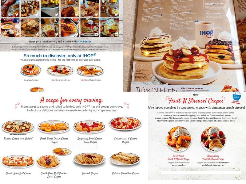 IHOP Menu