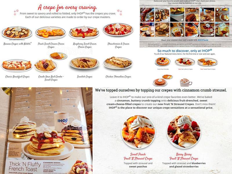 IHOP Menu