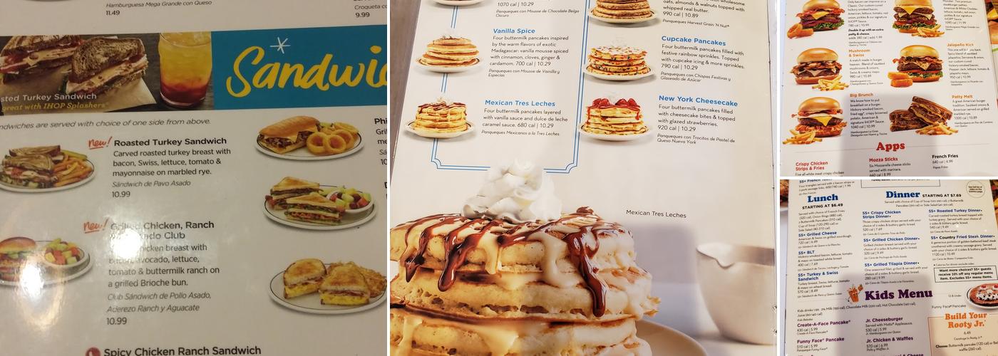 IHOP Menu