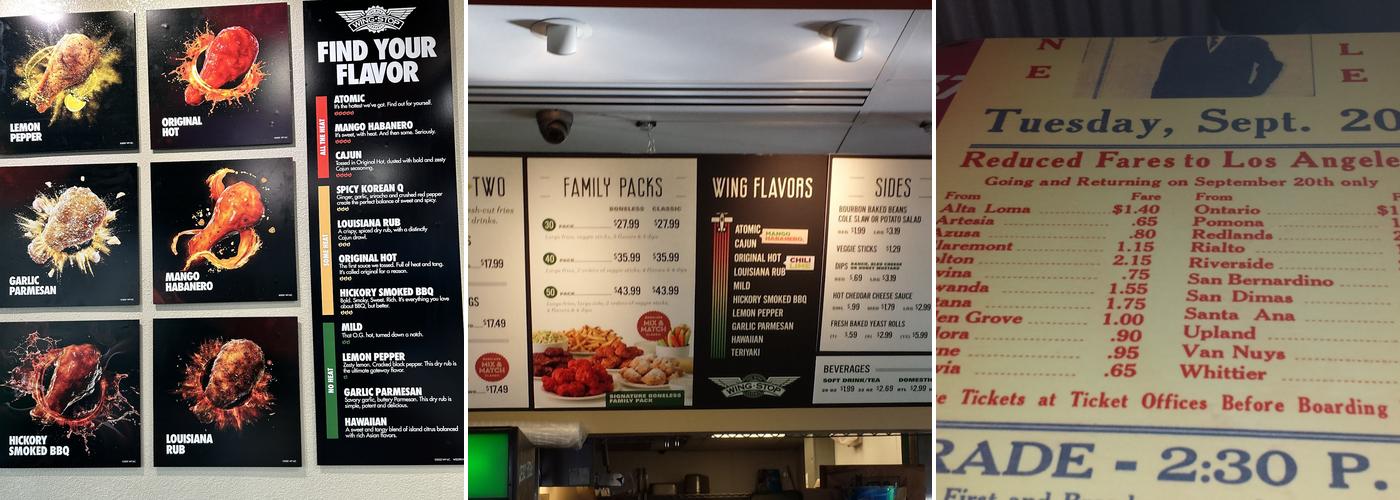 Wingstop Menu