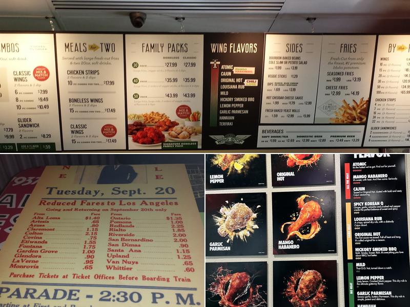 Wingstop Menu