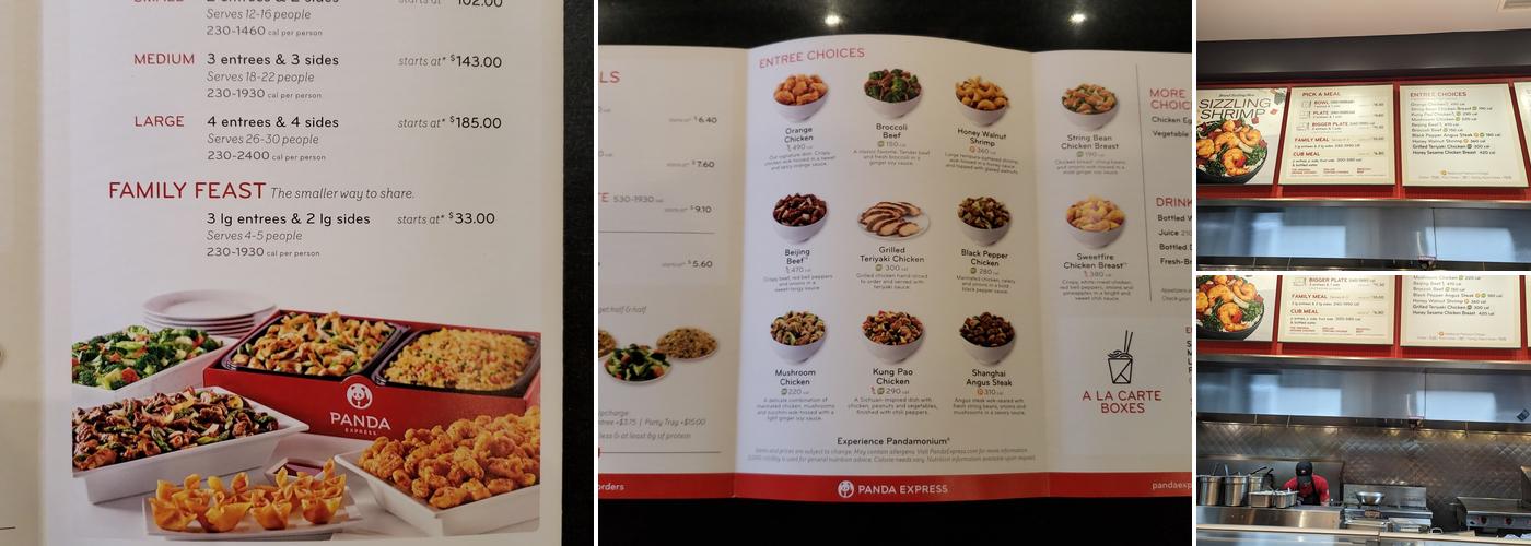Panda Express Menu